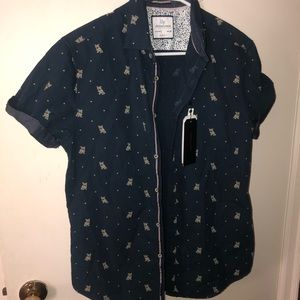 SM FRENCH BULLDOG BUTTON DOWN!